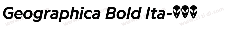 Geographica Bold Ita字体转换